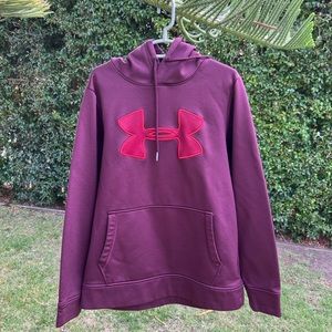 Under Armour Purple and Red Giant Logo Active Hoodie